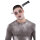 Halloween blutiges Messer durch den Kopf