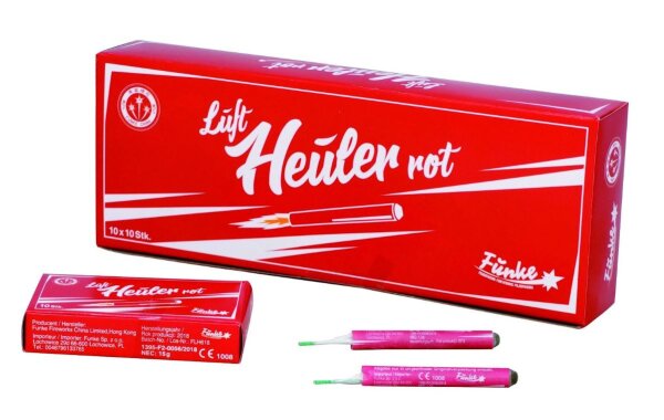 Funke Feuerwerk Luftheuler rot 10 Heuler