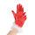Rote Handschuhe mit Plüschrand für Weihnachten