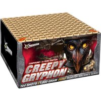Silvester Feuerwerk Creepy Gryphon Verbund von Lesli