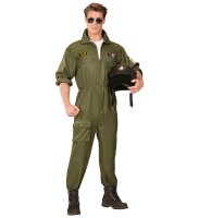 Pilotenkostüm Kampfflieger Kostüm Fighter Jet...