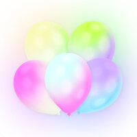 12 LED Luftballons weiss mit Farbwechsel 24 Stunden...