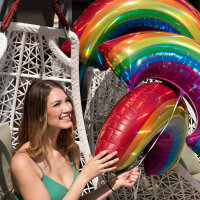 Folienballon Regenbogen holografisch