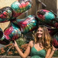 Folienballon Schmetterling holografisch