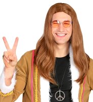 Hippie Perücke in braun
