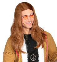 Hippie Perücke in braun