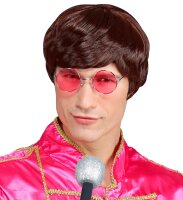 60er und 70er Beat Star Hippie Perücke in braun