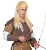 Perücke Elf mit Zöpfen in blond