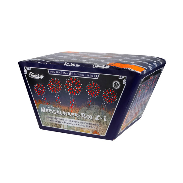 Funke Feuerwerk Batterie Weissblinker Rot Z1