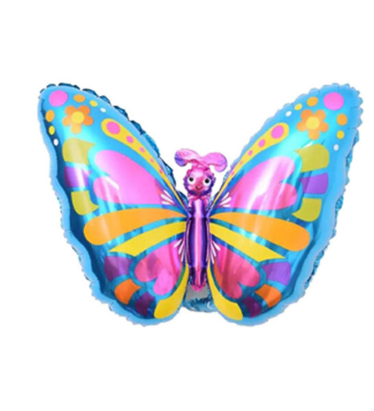 Folienballon Schmetterling bunt