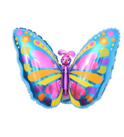 Folienballon Schmetterling bunt