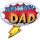 Folienballon Superhero Dad zum Vatertag oder Geburtstag