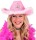 Cowboy Hut in Pink mit Krone