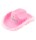 Cowboy Hut in Pink mit Krone