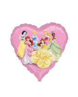 Folienballon Herz Disney Princess Prinzessinnen 43cm
