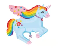 Folienballon als Pegasus oder Einhorn mit Flügeln