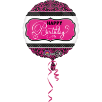 Folienballon Happy Birthday pink