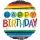 Folienballon Happy Birthday Regenbogen