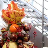 Folienballon Herbstlaub Eichenblatt
