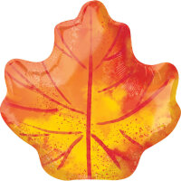 Folienballon Herbstlaub Eichenblatt