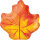 Folienballon Herbstlaub Eichenblatt