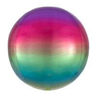 Orbz Folienballon Kugel 40cm Regenbogen