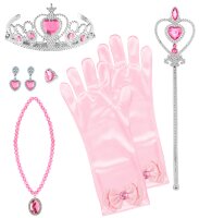 Kinder Prinzessinnen Dress up Set in rosa pink