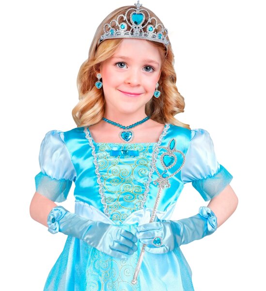 Kinder Prinzessinnen Dress up Set in hellblau