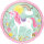 Folienballon Einhorn zwei Motive holographisch