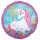 Folienballon Einhorn zwei Motive holographisch