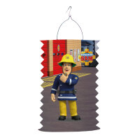 Fireman Sam Feuerwehr Laterne als Zuglaterne mit...