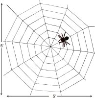 Halloween Spinnennetz oder Spider Web 150cm