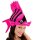 Tropischer Fisch als Hut in pink