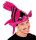 Tropischer Fisch als Hut in pink