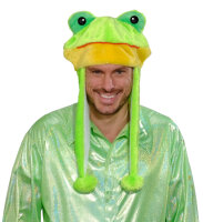 Mütze oder Maske als Frosch mit Tierkopf