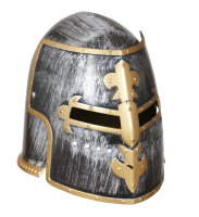 Helm mit Visier für Ritter aus dem Mittelalter