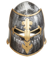 Helm mit Visier für Ritter aus dem Mittelalter