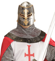 Helm mit Visier für Ritter aus dem Mittelalter