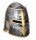 Helm mit Visier für Ritter aus dem Mittelalter