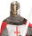 Helm mit Visier für Ritter aus dem Mittelalter