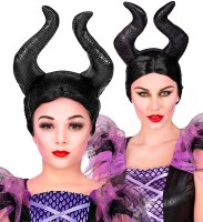 Malefizia Hörner am Haarreif für Halloween
