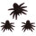 Set mit 3 haarigen Halloween Spinnen