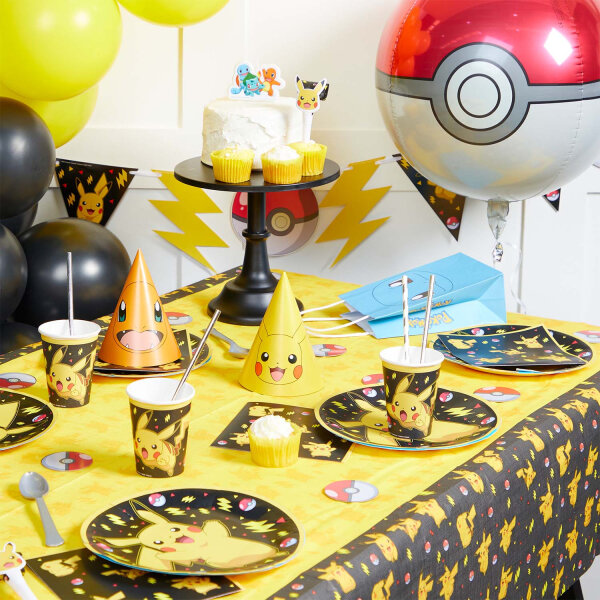 8 Pokémon Party Teller 23 cm Pokemon schwarz Deko, 3,99 €