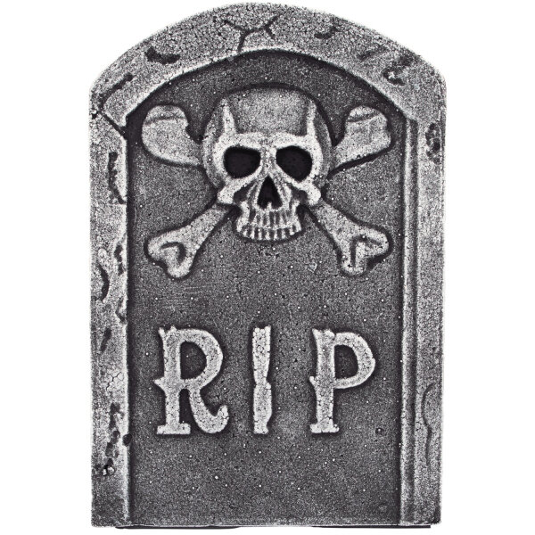 Halloween RIP Grabstein mit Totenkopf