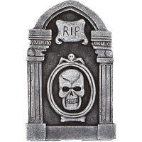 Halloween RIP Grabstein mit Säulen und Totenkopf