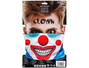Halloween Horror Clown Schal als Nackenwärmer