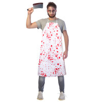 Halloween Horror Schürze als Schlachter mit Blutflecken