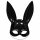 Schwarze Maske für Hasen