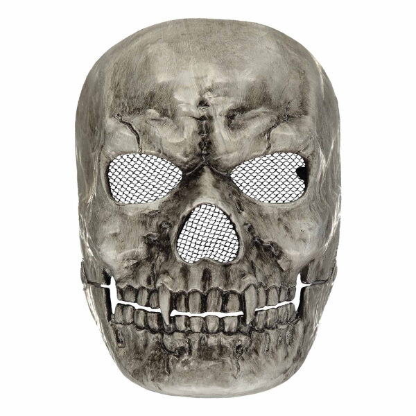 Hochwertige Totenkopf Maske mit beweglichem Kiefer