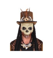Halloween Maske Voodoo Totenkopf oder Medizinmann